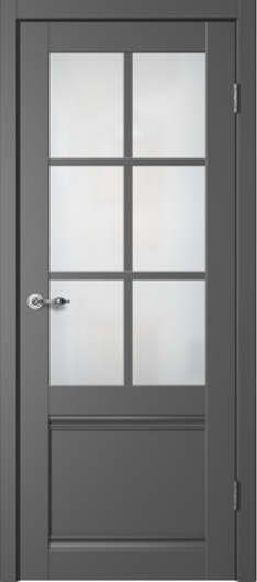 Межкомнатная дверь FlyDoors C4 ДО Эмалит Графит 600х2000