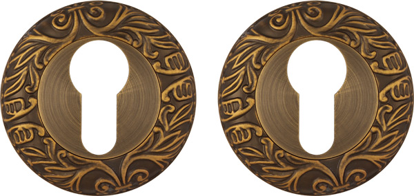 Накладка под цилиндр Fuaro ET.R.SM58 AB Бронза матовая