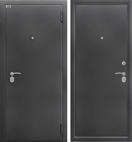 Входная дверь Берлога СБ-90П Антик серебро 870х2050 Левое