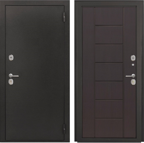 Входная дверь с терморазрывом KOVA Термо NORD WINTERM Антик серебро/ Венге 860х2050 Левое