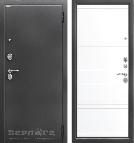 Входная дверь Берлога Тринити Нова Марвин Антик серебро/ Эмалит арктик 870х2060 Левое