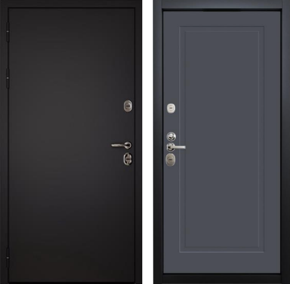 Входная дверь с терморазрывом VFD Comfort Termo Букле графит/ Loft Dark 860х2050 Левое