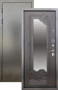 Входная дверь Выбор Ольга 3К  Антик серебро/ Венге 860х2050 Левое