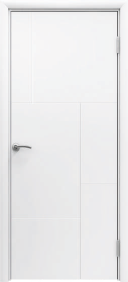 Влагостойкая дверь AquaDoor Grafica модель 4 Бежевый (RAL 1013) 600х2000