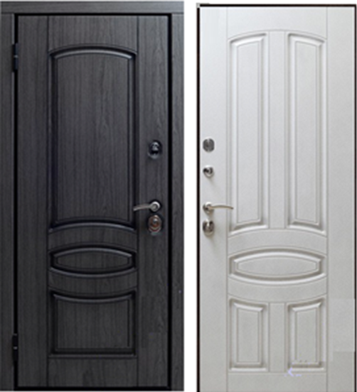 Входная дверь Сударь МД-42 Сандал серый/ Сандал белый 860х2050 Левое