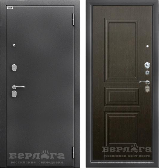 Входная дверь Берлога Тринити Нова Гаральд Антик серебро/ Венге 870х2060 Левое