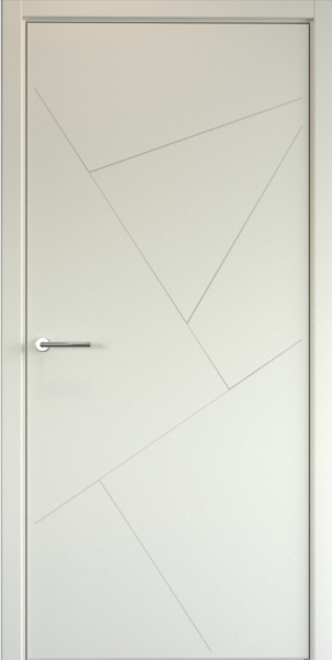 Межкомнатная дверь Albero Геометрия-2 ДГ Латте 600х2000 (Защелка магнит. WC)