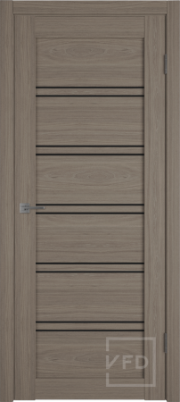 Межкомнатная дверь VFD Atum Pro 28 ДО Brun Oak/ Black Gloss 700х2000