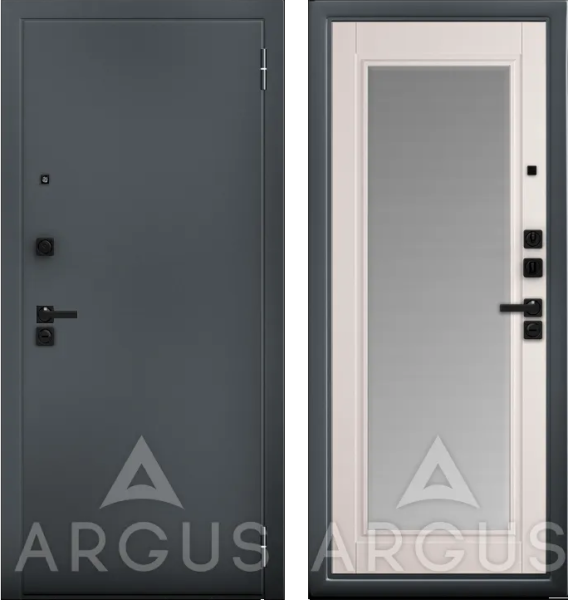 Входная дверь Argus ДА 86 Гэлакси Букле графит/ Капучино софт 870х2060 Левое