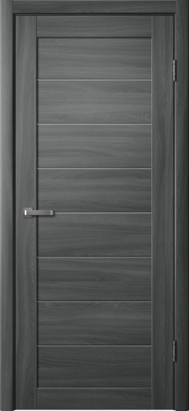 Межкомнатная дверь FlyDoors 242 ДО Ясень графит/ Мателюкс 600х2000