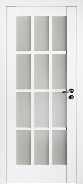 Межкомнатная дверь V.Doors S-1 Белый/ Сатин 600х2000