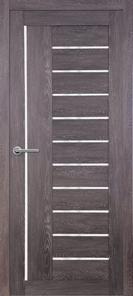 Межкомнатная дверь модель S-22 Дуб графит/ Мателюкс 600х2000