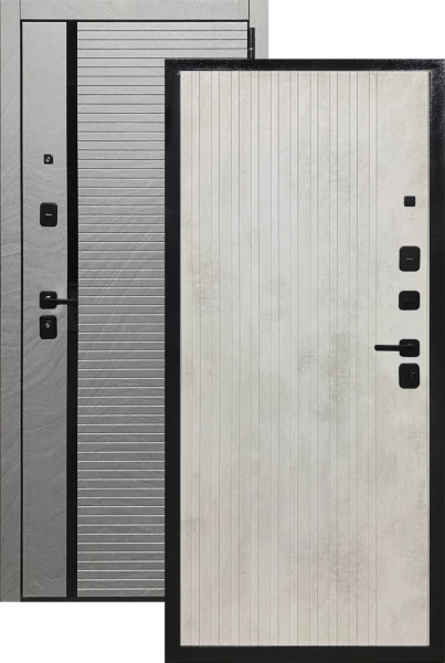 Входная дверь Выбор Дельта 3К Дюна мистраль/ Бетон снежный 860х2050 Левое