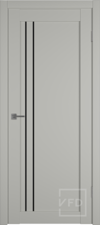 Межкомнатная дверь VFD E33 ДО Emalex Taupe/ Black Gloss 700х2000