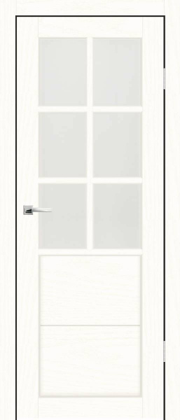 Межкомнатная дверь Synergy Верона 1 ДО Ясень снежный/ Сатин 900х2000