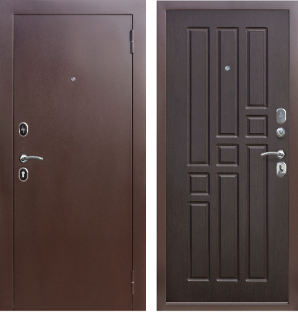 Входная дверь Ferroni Гарда mini Медный антик/ Венге 860х1800 Левое