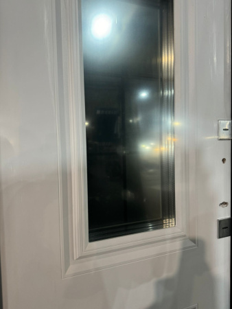 Входная дверь с терморазрывом Ferroni 11 см Протерма ЗD Стеклопакет Графит/ Белый 860х2050 Правое