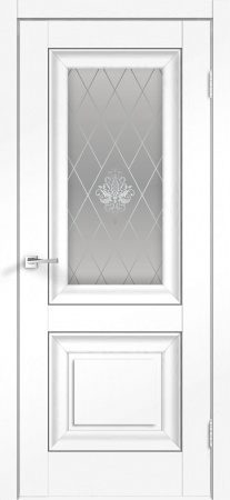 Межкомнатная дверь VellDoris ALTO 7V SoftTouch Ясень белый/ Мателюкс 600х2000