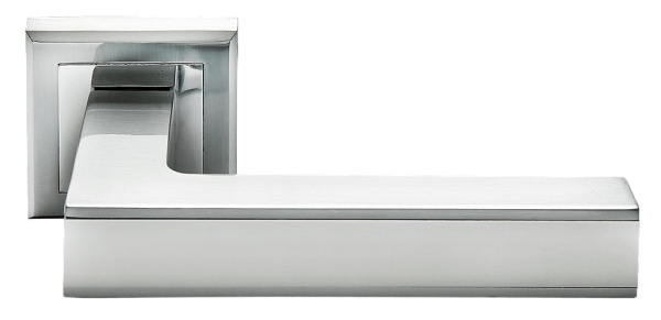 Дверная ручка Morelli Dominion MH-40-S  SC/CP Хром матовый/Хром палированный