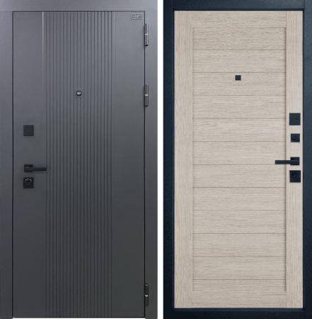Входная дверь VFD Balance Twin Atum 6 Sharkskin/ Cappuccino 960х2050 Правое