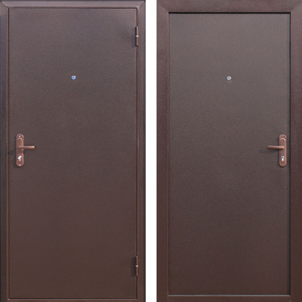 Входная дверь Ferroni Стройгост 5 РФ (Прораб 1) металл Медный антик 860х2050 Левое