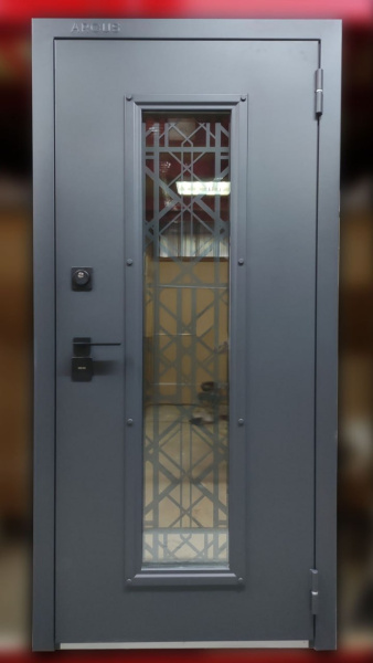 Входная дверь с терморазрывом Argus Тепло Муар графит Бриан