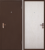 Входная дверь Страж Гост панель Антик медь/ Беленый дуб 860х2050 Правое