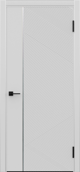 Межкомнатная дверь Дубрава Сибирь Орион ПЭТ Платина 900х2000