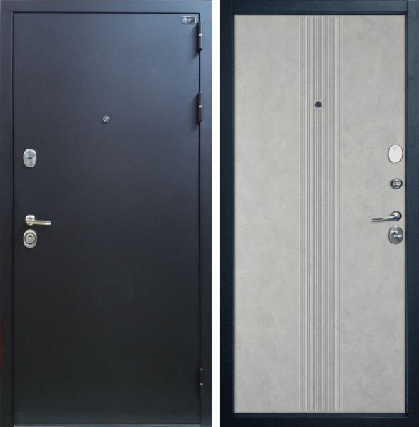 Входная дверь VFD Expert Pro 3K Graphica VR Букле черный/ Antic Loft 860х2050 Левое