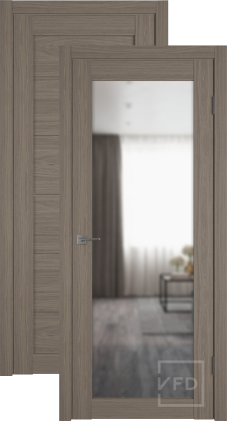 Межкомнатная дверь VFD Atum Pro 32 Reflex ДО Brun Oak/ Зеркало 600х2000