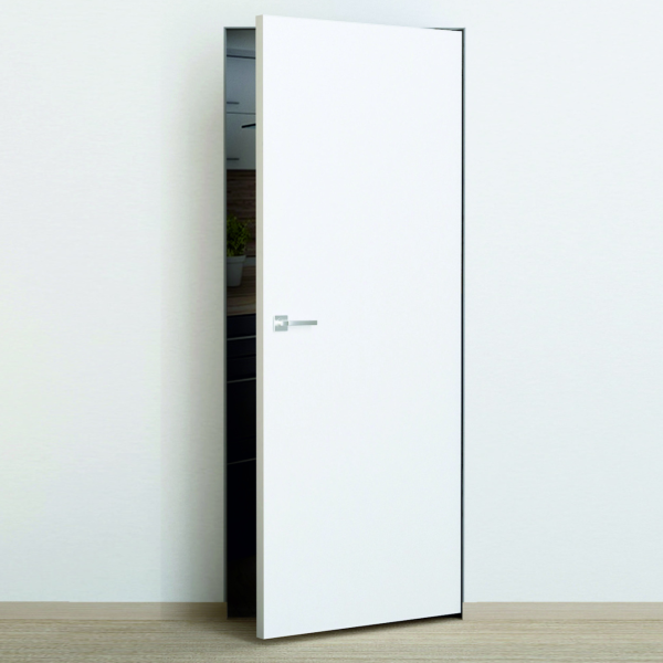 Скрытая дверь INVISIBLE 3 Грунтованное/ кромка хром 900х2000 (КОМПЛЕКТ)