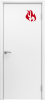 Противопожарная дверь AquaDoor ANTIFIRE EI-30 Белый 700х2000, КОМПЛЕКТ