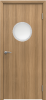 Влагостойкая дверь AquaDoor гладкая ДО модель 5 Песочный дуб/ Сатинат прозрачное 800х2000