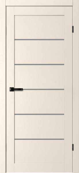 Межкомнатная дверь FlyDoors AURA 220 ДО Сахара/ Мателюкс графит 600х2000