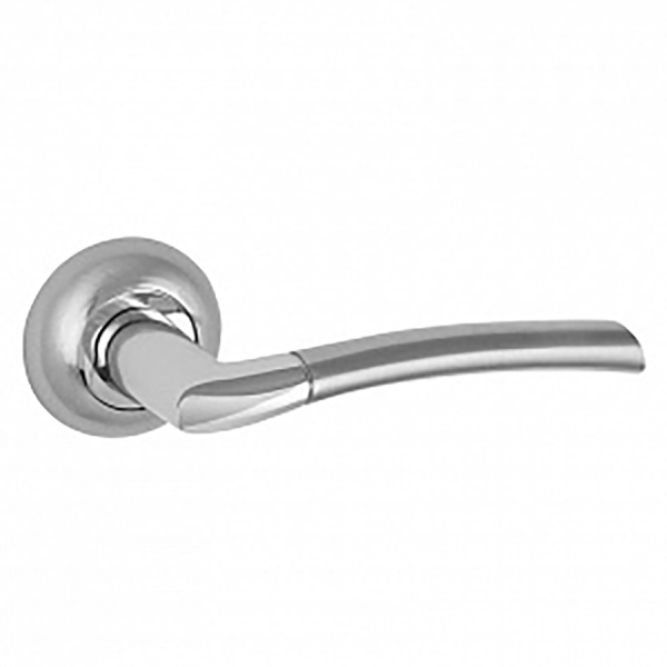 Дверная ручка ESCUR EURO/FIN E-15-01 SC/CP Хром матовый/Хром палированный