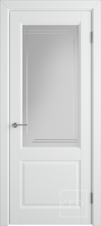 Межкомнатная дверь VFD Dorren ДО Polar/ Crystal Cloud L 600х2000