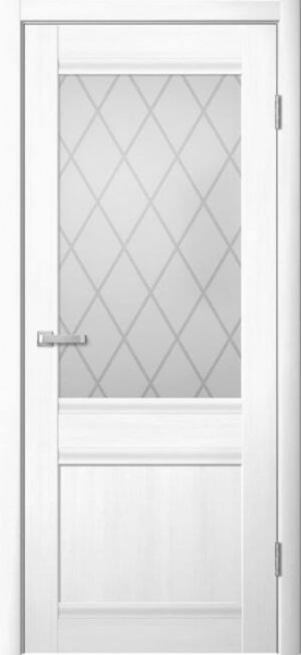 Межкомнатная дверь Дубрава Сибирь ЦДО 290 Риф белый/ Мателюкс 900х2000