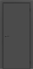 Межкомнатная дверь FlyDoors MATRIX 50 AB Дарк Грей/ кромка Алюм.черная с 4-х сторон 900х2000 (Защелка магнит. WC)