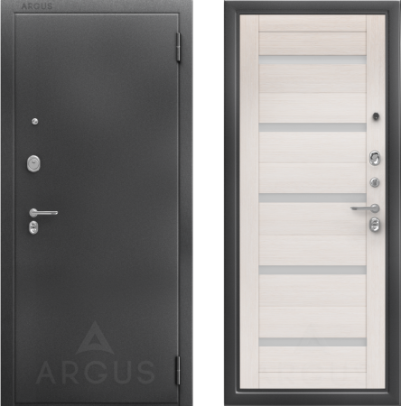 Входная дверь Argus ДА 67 Александра  Антик серебро/ Лиственница белая 970х2050 Левое
