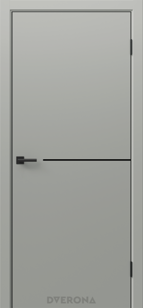 Межкомнатная дверь DVERONA Виста 1.1 ПЭТ Мираж/ ABS черная 600х2000