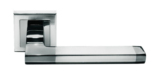 Дверная ручка Morelli Pants MH-35-S  SN/BN Никель белый/Никель черный