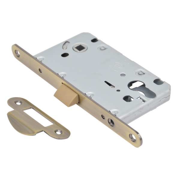 Замок под цилиндр пластиковый Archie LP 5112CL  AB Бронза античная