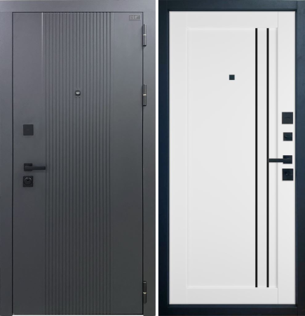 Входная дверь VFD Balance Twin E33 Sharkskin/ Emalex Ice 860х2050 Левое