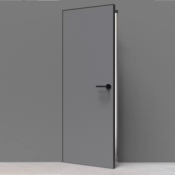 Скрытая дверь INVISIBLE 3 Грунтованное/ кромка черная 600х2000 (КОМПЛЕКТ)