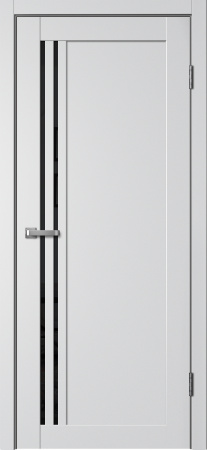Межкомнатная дверь FlyDoors 275 Эмалит Серебристый/ Черный лакобель 700х2000