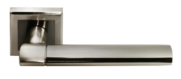 Дверная ручка Morelli Agbar MH-21-S  SN/BN Никель белый/Никель черный