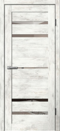 Межкомнатная дверь FlyDoors B3 ДО  Ель альпийская/ Зеркало  800х2000