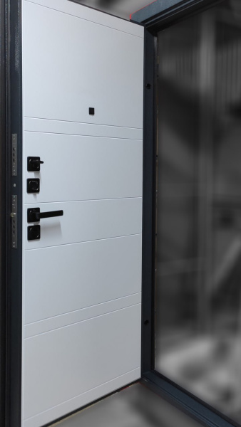 Входная дверь Берлога Ультра Марвин Букле графит синий