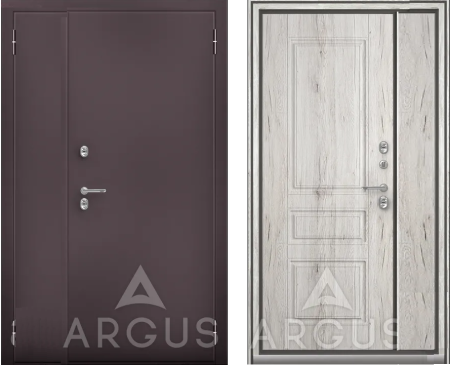 Входная дверь с терморазрывом Argus ПОД ЗАКАЗ Букле черный/ ПВХ по каталогу 1150х2050 Правое