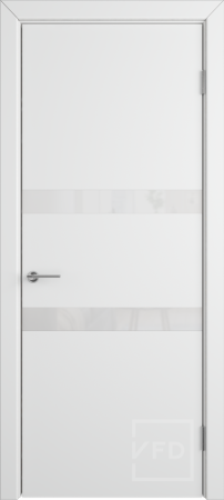 Межкомнатная дверь VFD Niuta ДО Polar/ White Gloss 700х2000 (Врезка под замок)